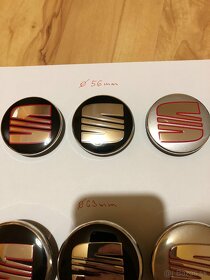Stredové krytky Seat - priemer 56, 60, 63 a 68 mm - 3