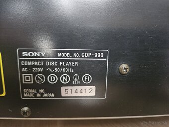 CD prehrávač Sony CDP-990 - 3