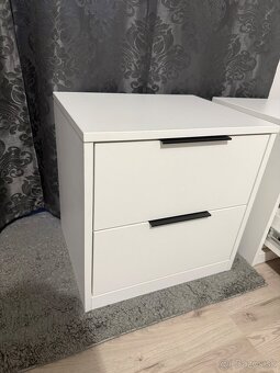 Nočné stolíky biela farba 2ks - 3