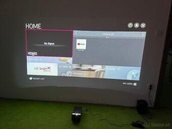 Predám DLP Projektor LG PF 1000 UT a 120" projekčné plátno - 3
