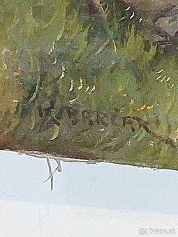 Obraz.olejomalba.bača z ovcami.K.Barčák - 3