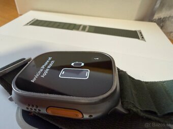 Apple Watch Ultra 49mm Titanium + Green Alpine Loop - 3