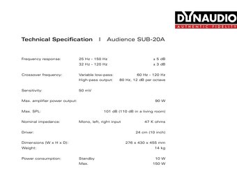 Dynaudio Sub 20A - 3