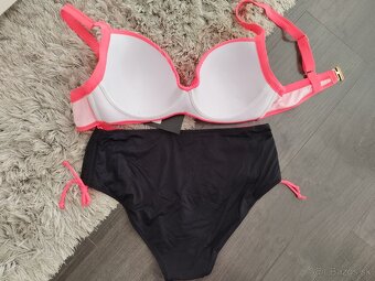 Dvojdielne plavky pre plnoštíhle.L-4XL.Koralové.POŠTA ZDARMA - 3