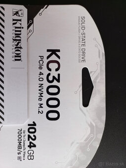 1TB SSD KINGSTON KC3000 M.2 PCI-e 4.0 NVMe - 3
