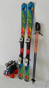 LYŽE NORDICA FIREARROW JR 130CM + LYŽIARKY TECNICA 37,5EUR - 3