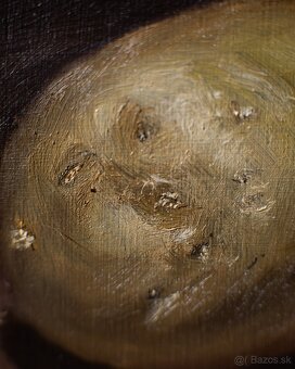 Zátišie so zemiakom - tradičná olejomaľba - 3