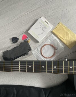 Nová akustická gitara so súpravou - 3