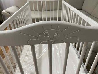 Drevená detská postieľka 120x60 cm - 3