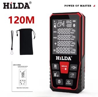 Super Smart BlueTooth Laserový Merač HOTO H-D50, HiLDA 120m - 3