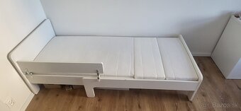 Rastúca detská posteľ, matrac zábrana,rošt - 3