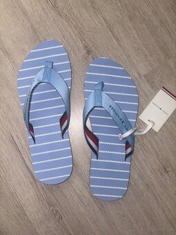 Šlapky Tommy Hilfiger v.38 s visačkou bledomodré - 3