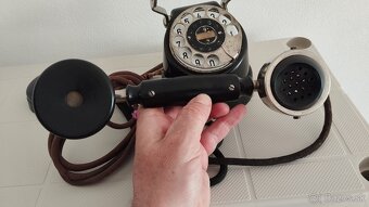 Vzácný starý telefonní přístroj zvaný tzv. kopýtko - 3