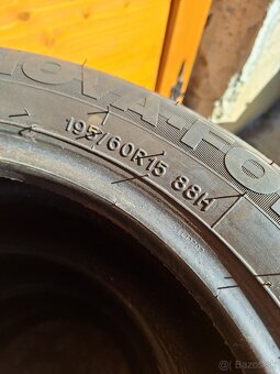 Letné pneu 195/60/r15 88H (použité 1 sezónu) - 3