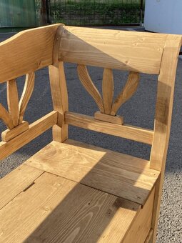 ľudová smreková lavica - lavička 120cm - 3