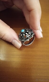 Starožitný filigránsky prsteň - 3