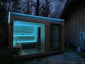 Prémiová vonkajšia záhradná sauna - 3