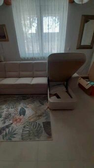 Sedacia suprava Sarah lux 350x180 cm a vitrína 100x202 cm - 3