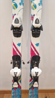 Detské lyže 130 cm + lyžiarky - 3