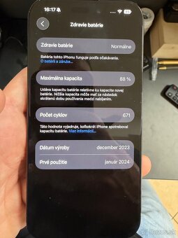 iPhone 15 pro 128gb Top stav - 3