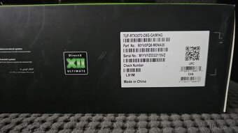 Predam ASUS RTX 3070 OC 8GB TUF Gaming RGB - 3