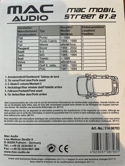 Koaxialne reproduktory Mac Audio MacMobil Street 87.2 - 3