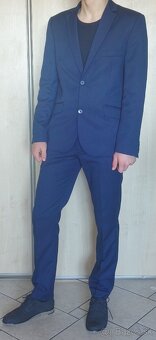 Modrá obleková súprava Priam - 3