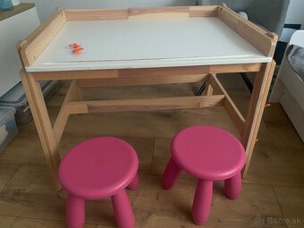 Predám detský stolik Ikea+posteľ+komoda - 3