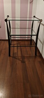 Ručne kovaná manželská posteľ s nočnými stolíkmi a zrkadlom - 3