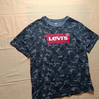 Levis maskáčové vojenské tričko s krátkym rukávom khaki XL - 3