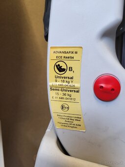 Predám detskú autosedačku Britax Romer Advansafix 3 - 3