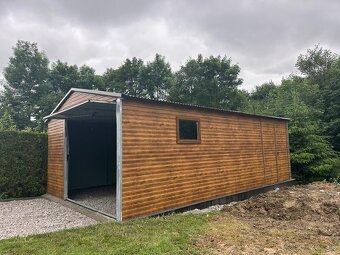 Plechová garáž 4,5x6 m. - 3