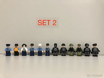 Rôzne sety vojakov (8ks) 2 + doplnky - typ lego - 3