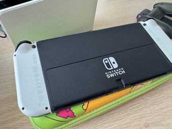 Nintendo Switch OLED + 400 GB SD + puzdro a hry - 3
