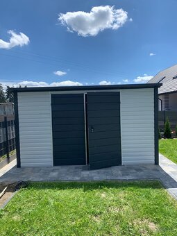 Záhradný domček TOOL SHED 3×3 m – RAL9002 / RAL7016 - 3