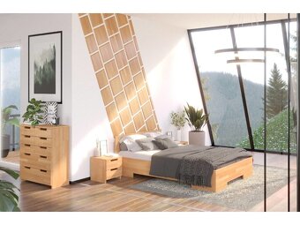 Drevená posteľ Spectrum Maxi buk - biela (200 x 90 cm) - 3