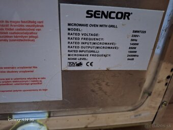 Predám mikrovlnku Sencor s grilom. - 3