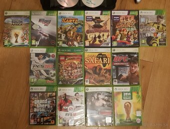 Predam Xbox 360 250GB Slim,Kinect,2x joypad a 36 hier - 3