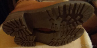 Dámske Zimné Kožené Kotníkové Čižmičky Veľkosť 39 - Nové - 3