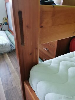 Detská masívna posteľ +matrac - 3