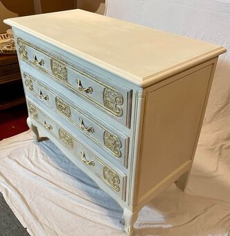 vintage komoda, chalkpaint uprava, v 75 cm,s 83 cm,h 44 cmm - 3