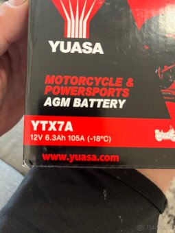 Moto bateria 12V 6,3 Ah/105A NOVA - 3