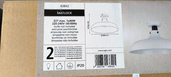 Svietidlá EGLO  MATLOCK  43842 a MOGANO 94548 - 3