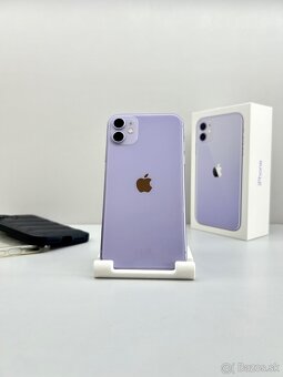 iPhone 11 PURPLE TOP STAV NOVÁ BATÉRIA - 3