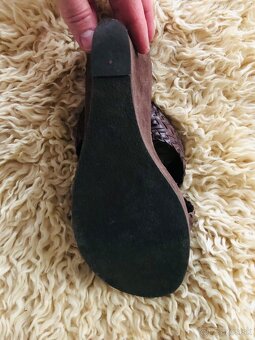 🤎 🤎 Jedinečné Ručne Vyrábané Sandále KORK-EASE (Wedge, 11. - 3