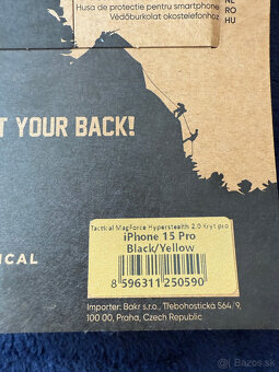 Tactical MagForce H.S. 2.0 kryt iPhone 15 Pro Black/Yellow P - 3