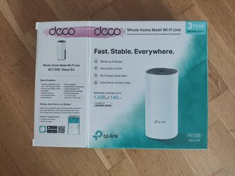 Mesh WiFi systém TP-Link Deco AC1200 E4R (3-pack) - 3