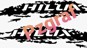 Pelepy  nálepky na Toyota hilux 4x4 - 3