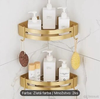 Hliníkové Rohové Sprchové Policky - 3