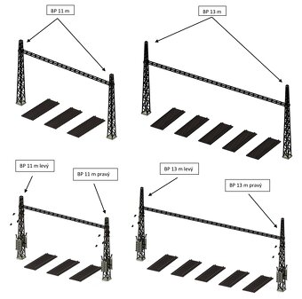 Modelova železnica HO stlpy ČSD. - 3